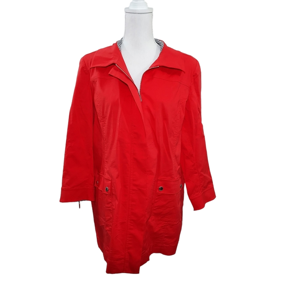Ming Wang red lightweight jacket L
